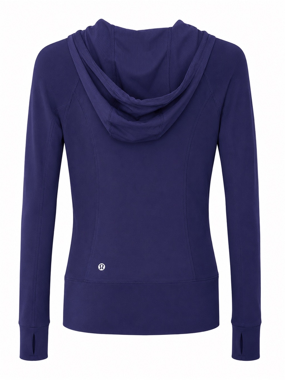 Lululemon In Flux Jacket Hoodie Reversible Navy Size 6 Thumbholes - Picture 6 of 11